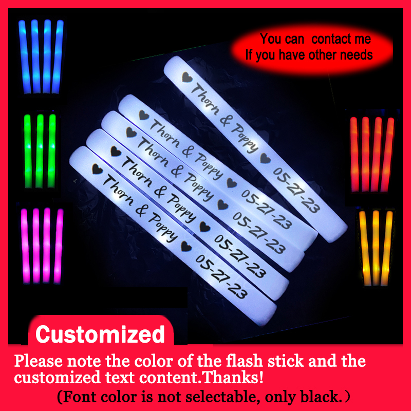 Centerpiece Stick - 20/30/40/60/80/100/120 buah Tongkat Busa LED RGB