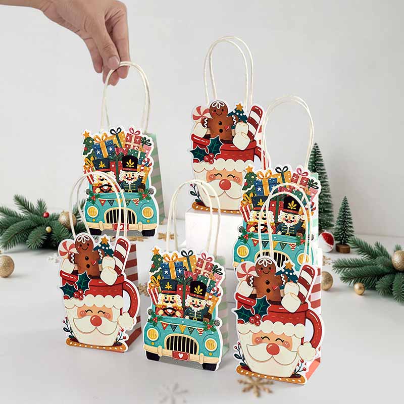 Event Party Shop - 10/20Pcs Tas Hadiah Kartun Natal Mini