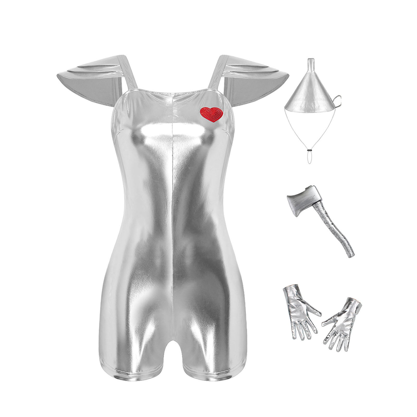 Kostum Cosplay Jumpsuit Metali - Party Hat Cone ulasan dan harga