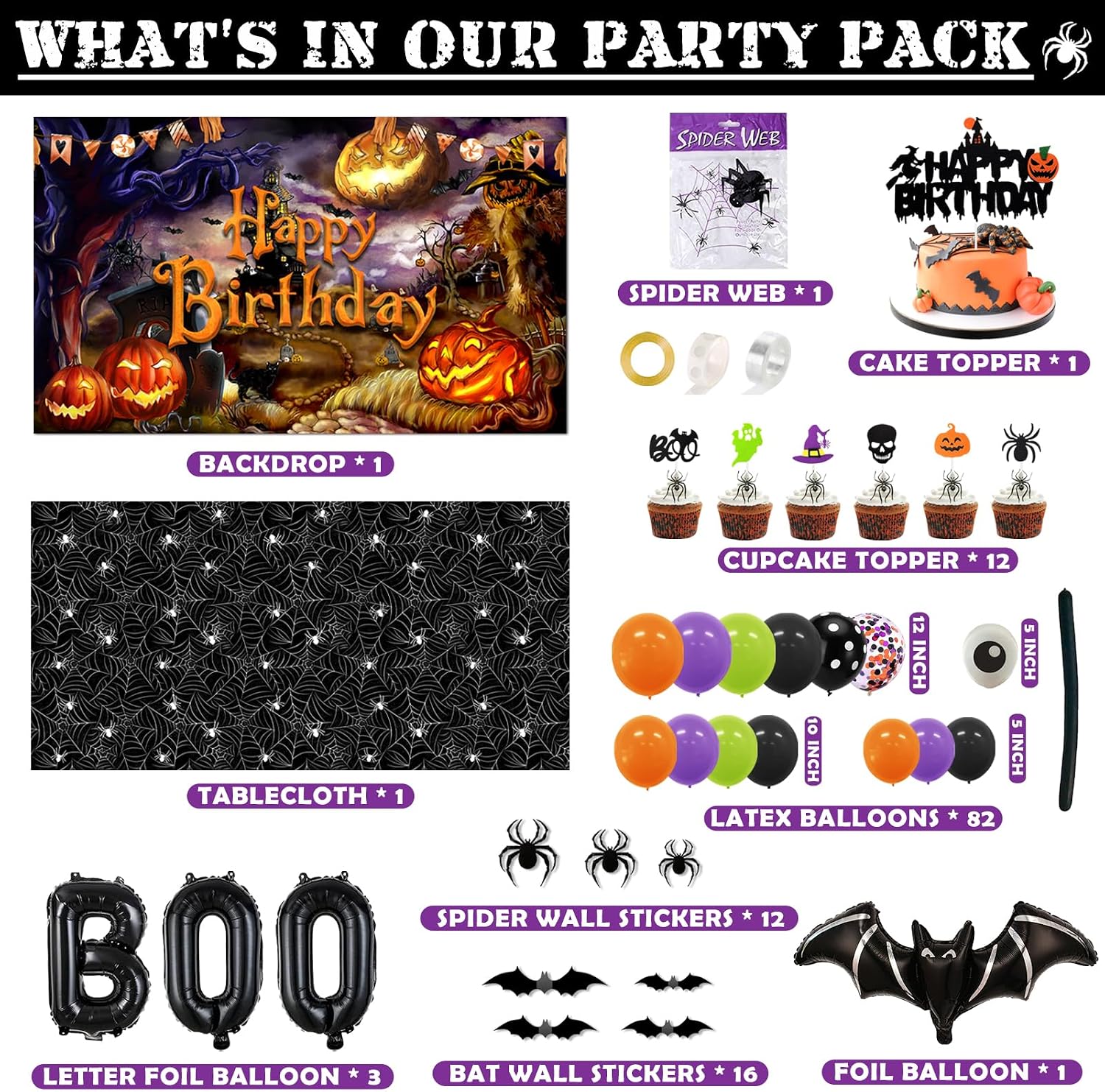 Dekorasi Pesta Halloween 105Pc - Balloon Arch Kit ulasan dan harga