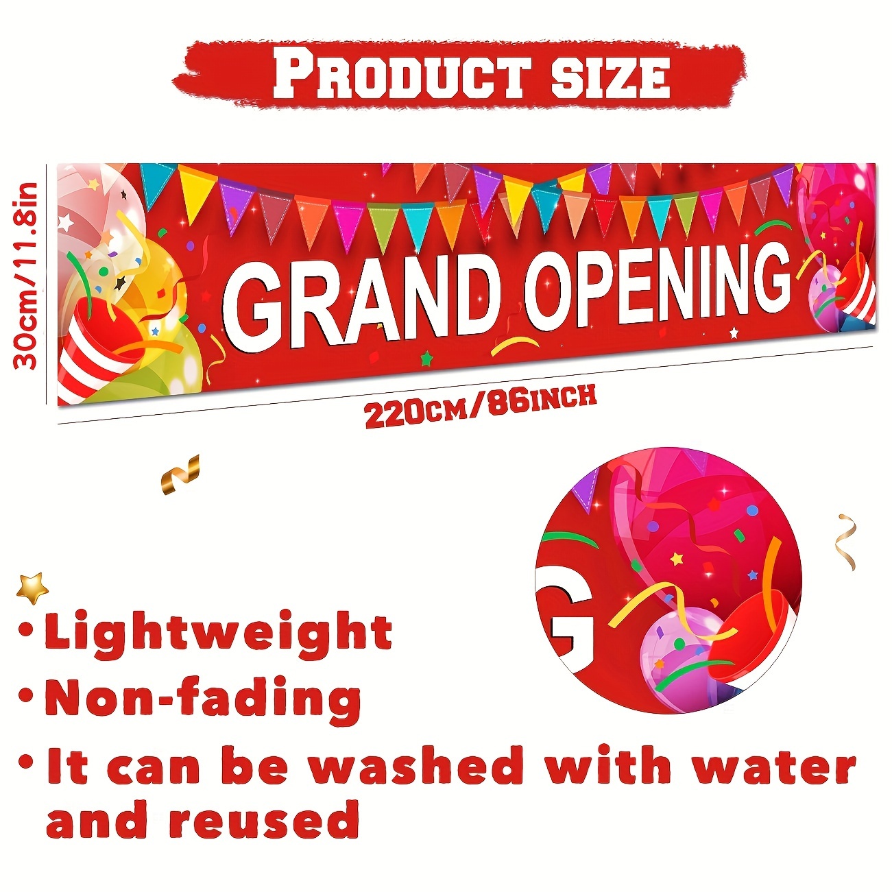 Grand buka spanduk baru toko G - Party Event Supply Store ulasan dan harga