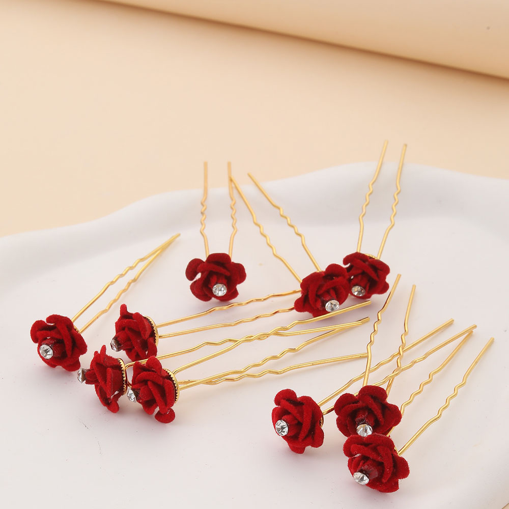 10 Buah Aksesori Rambut Mawar  - Event Suppliers ulasan dan harga
